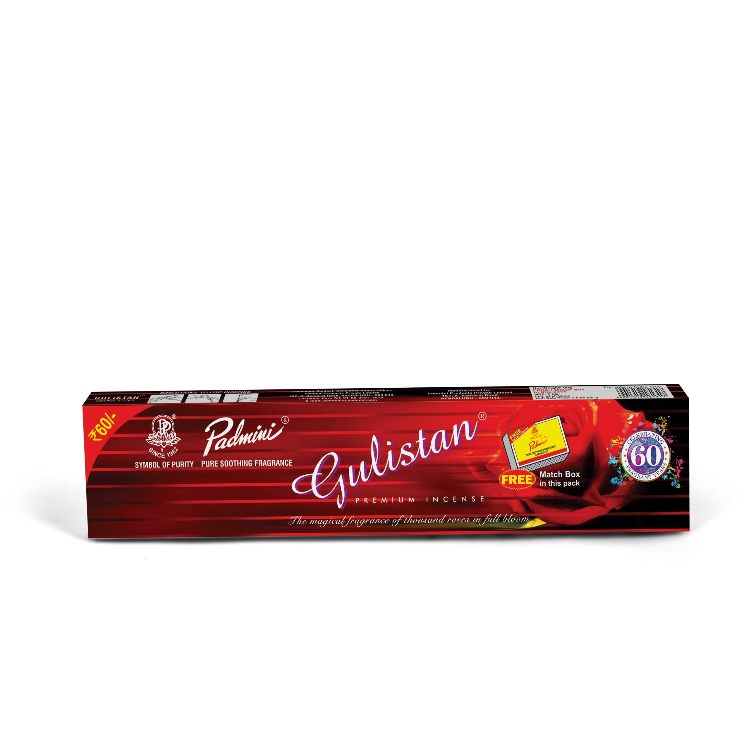 Padmini Gulistan Agarbatti - Pack of 4 - Image 4