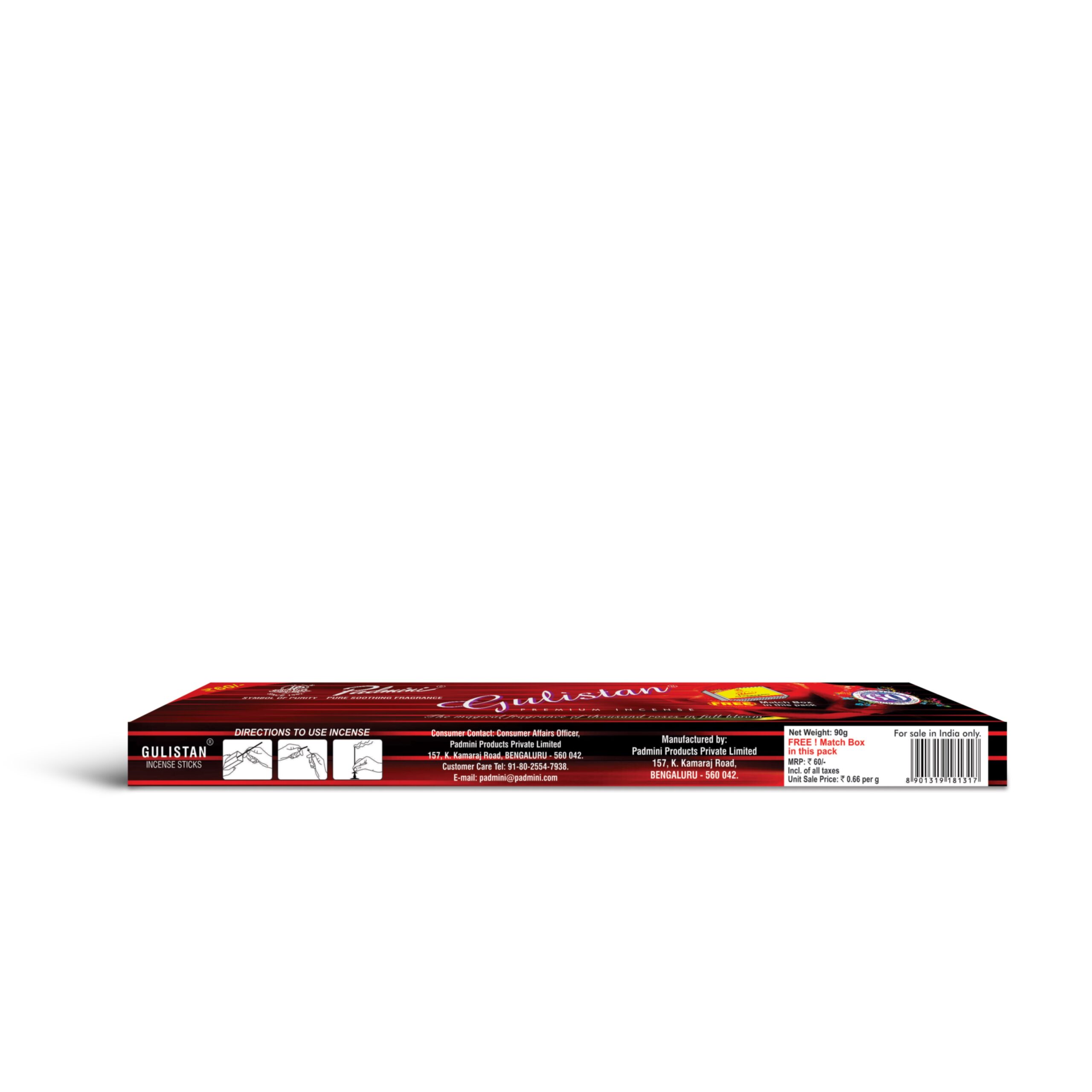 Padmini Gulistan Agarbatti - Pack of 4 - Image 2