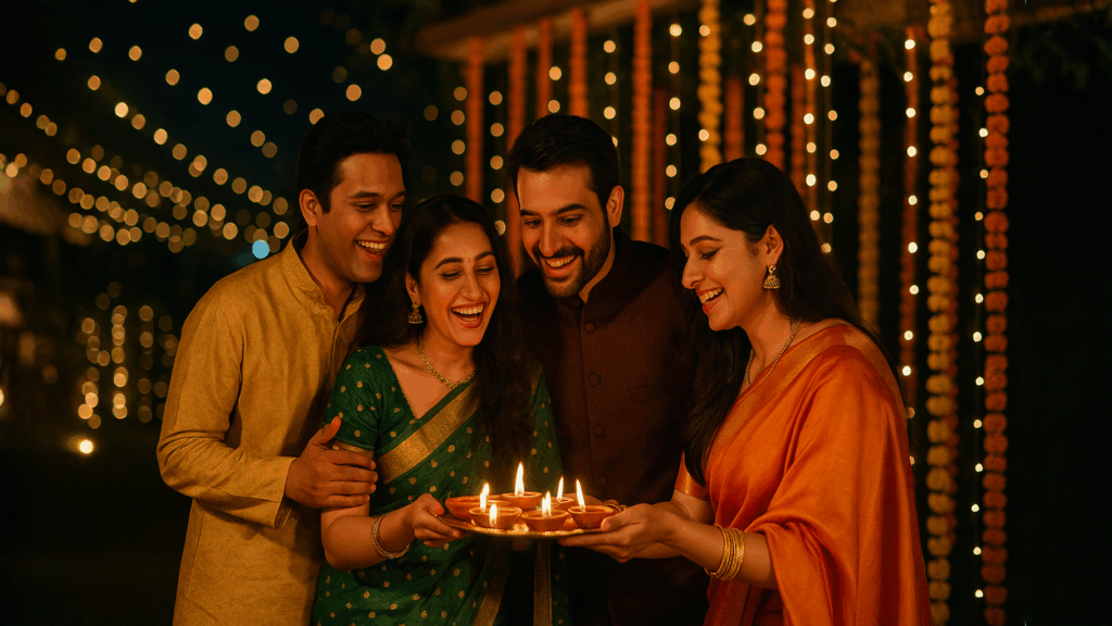 warm festive atmosphere