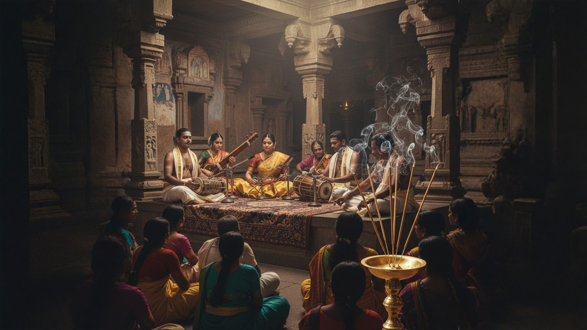 Agarbatti used in Indian music, dance and art