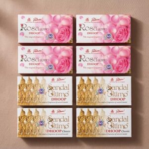 Dhoop combo - Rosa  x 4, Sandal x 4